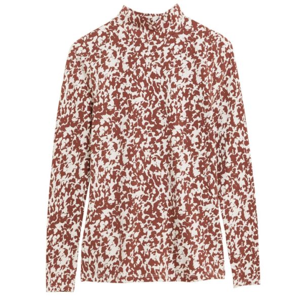 Funnel Neck Top Blouse